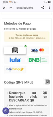 Configure su cuenta y cargue saldo